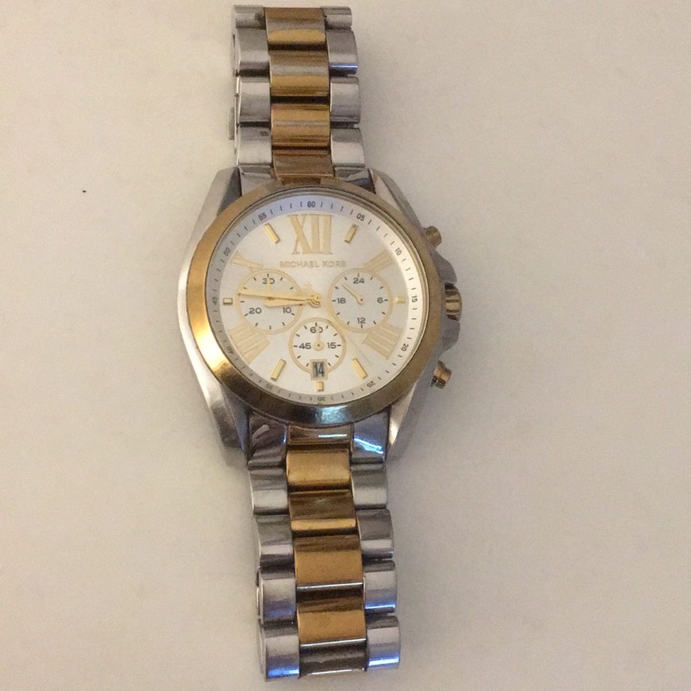 Authentic two tone Michael Kors oversized face